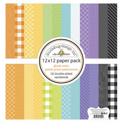 Doodlebug Ghost Town Designpapier - Petite Print Assortment Pack